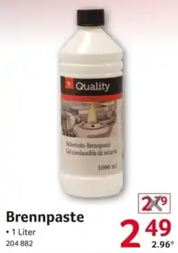 Selgros Quality Brennpaste Angebot