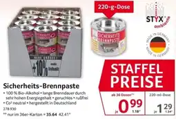 Selgros Sicherheits-Brennpaste STYX ambiente Angebot