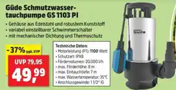 Thomas Philipps Güde Schmutzwassertauchpumpe GS 1103 PI Angebot