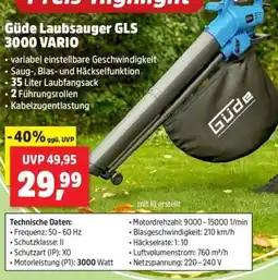 Thomas Philipps Güde Laubsauger GLS 3000 VARIO Angebot