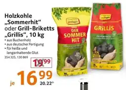Selgros Holzkohle "Sommerhit" oder Grill-Briketts "Grillis" Angebot