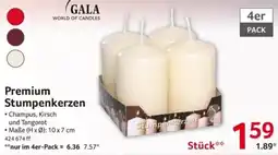 Selgros GALA Premium Stumpenkerzen Angebot