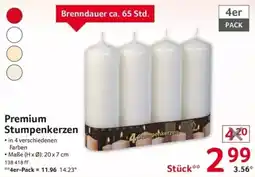 Selgros Premium Stumpenkerzen Angebot