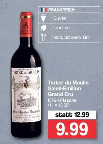 Famila Nord West Tertre du Moulin Saint-Emilion Grand Cru 750 ml Angebot