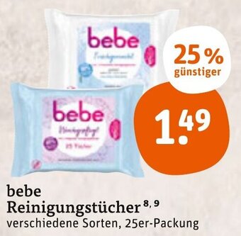 tegut Bebe Reinigungstücher Angebot