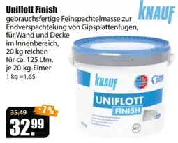 V Baumarkt Uniflott Finish Knauf Angebot