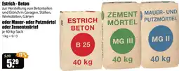 V Baumarkt ESTRICH BETON Angebot