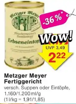 Jawoll Metzger Meyer Fertiggericht Angebot