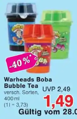 Jawoll Warheads Boba Bubble Tea Angebot