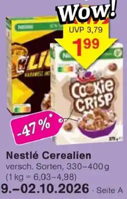 Jawoll Nestlé Cerealien Angebot