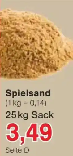 Jawoll Spielsand Angebot
