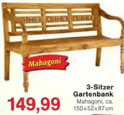 Jawoll 3-Sitzer Gartenbank Mahagoni Angebot