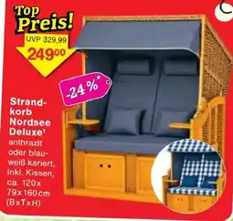 Jawoll Strandkorb Nordsee Deluxe Angebot