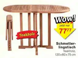 Jawoll Schmetterlingstisch Teakholz Angebot