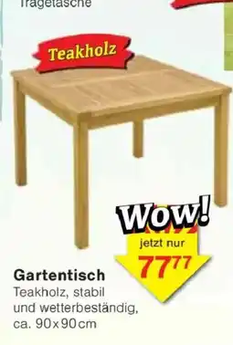 Jawoll Gartentisch Teakholz Angebot
