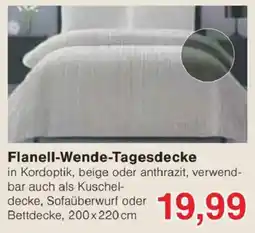 Jawoll Flanell-Wende-Tagesdecke Angebot