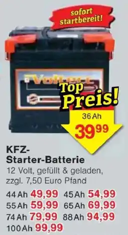 Jawoll Voltect KFZ-Starter-Batterie Angebot