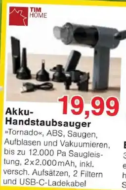 Jawoll Akku-Handstaubsauger »Tornado« Angebot