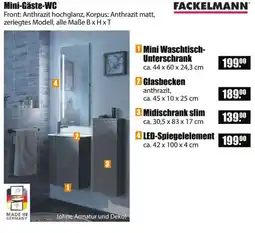 V Baumarkt FACKELMANN Mini-Gäste-WC Angebot