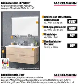 V Baumarkt Becken und Waschtisch-Unterschrank Angebot