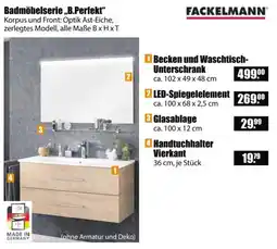 V Baumarkt FACKELMANN Badmöbelserie ,,B.Perfekt“ Angebot