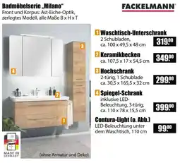 V Baumarkt FACKELMANN Badmöbelserie „Milano“ Angebot