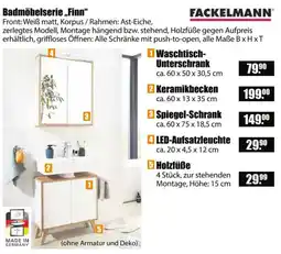 V Baumarkt FACKELMANN Badmöbelserie „Finn“ Angebot
