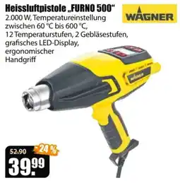 V Baumarkt Heissluftpistole FURNO 500 WAGNER Angebot