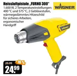 V Baumarkt Heissluftpistole „FURNO 300“ WAGNER Angebot