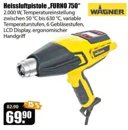 V Baumarkt Heissluftpistole FURNO 750 WAGNER Angebot