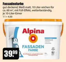 V Baumarkt Alpina Fassadenfarbe Angebot