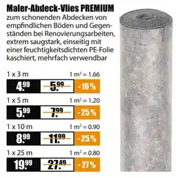 V Baumarkt Maler-Abdeck-Vlies PREMIUM Angebot