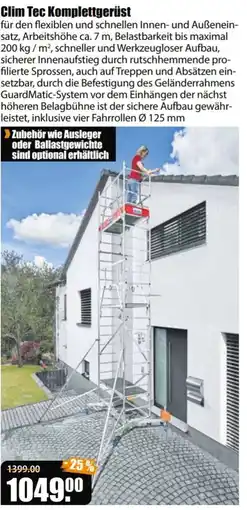 V Baumarkt Clim Tec Komplettgerüst Angebot