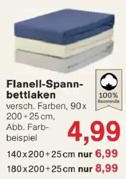 Jawoll Flanell-Spannbetttuch Angebot