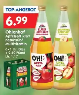 Hol'ab Getränkemarkt Ohlenhof Apfelsaft klar/Naturtrüb/Multivitamin Angebot