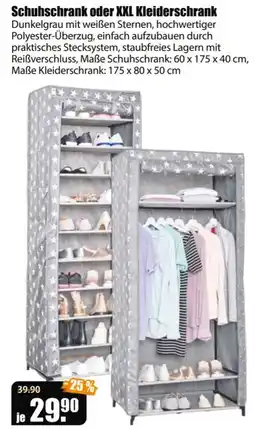 V Baumarkt Schuhschrank oder XXL Kleiderschrank Angebot