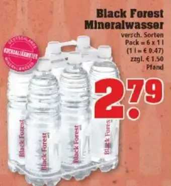 trinkgut Black Forest Mineralwasser 6x1L Angebot