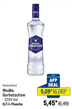 METRO Wodka Gorbatschow Angebot