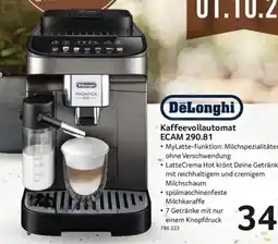 Selgros DeLonghi Kaffeevollautomat ECAM 290.81 Angebot
