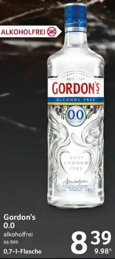 Selgros Gordon's 0.0 alkoholfrei Angebot