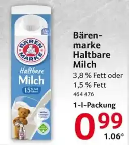 Selgros Bärenmarke Haltbare Milch Angebot