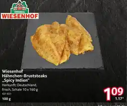 Selgros Wiesenhof Hähnchen-Bruststeaks „Spicy Indien“ Angebot