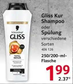 Selgros Schwarzkopf GLISS Gliss Kur Shampoo oder Spülung Angebot