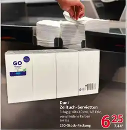 Selgros Duni Zelltuch-Servietten Angebot