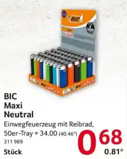 Selgros BIC Maxi Neutral Angebot