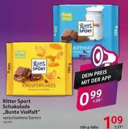 Selgros Ritter Sport Schokolade „Bunte Vielfalt“ Angebot