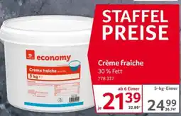 Selgros economy Crème fraîche Angebot