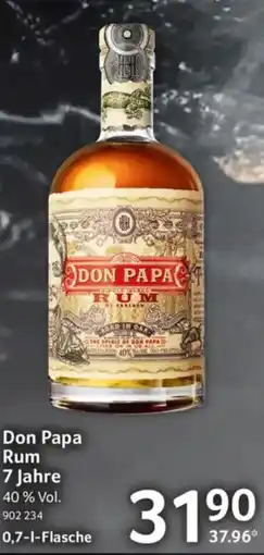 Selgros Don Papa Rum 7 Jahre Angebot