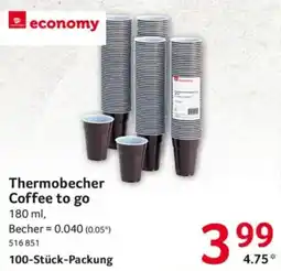 Selgros economy Thermobecher Coffee to go Angebot