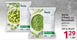 Selgros darta Erbsen oder Rosenkohl Angebot